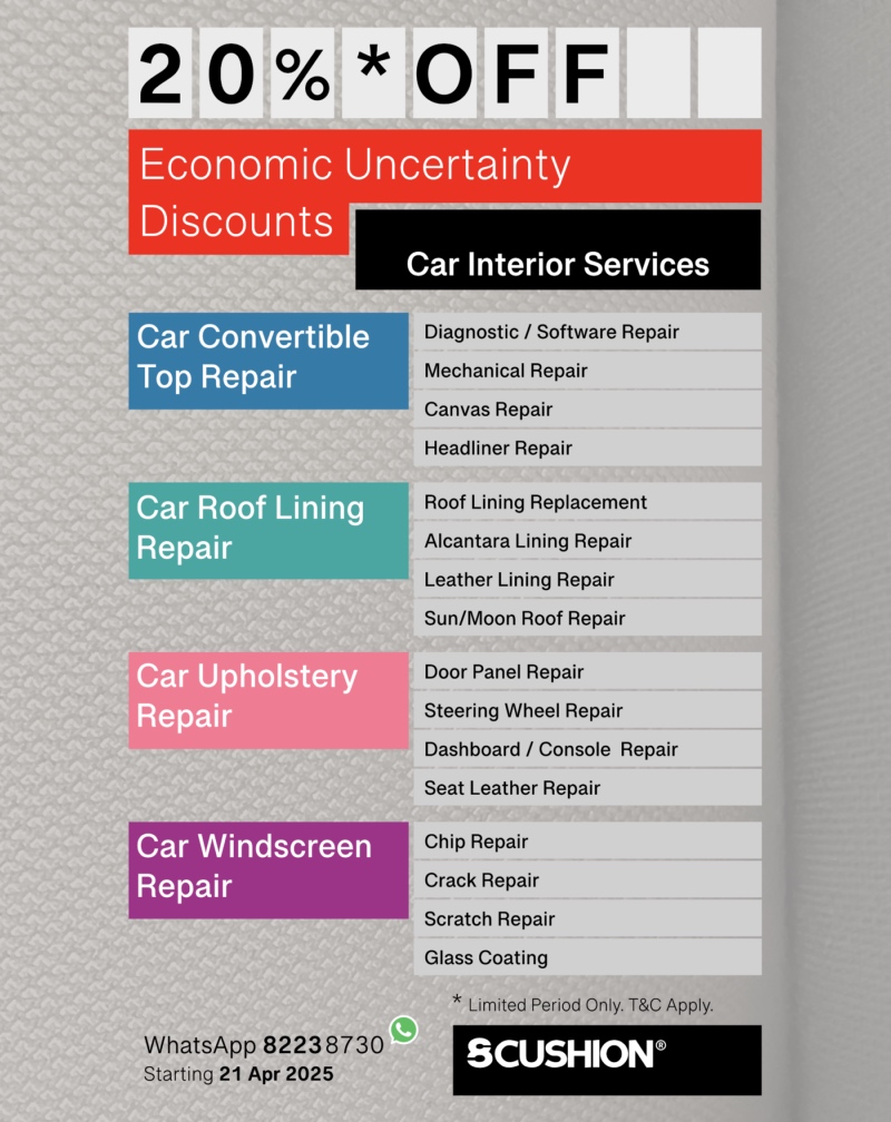 enjoy 20% off our premium Car Interior Services.