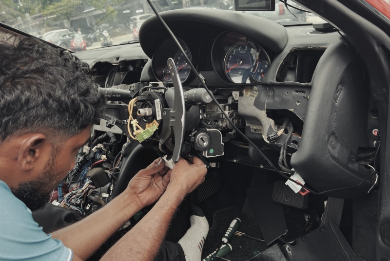 Car dashboard repair restoration