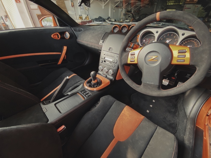 Car Interior Alcantara modification
