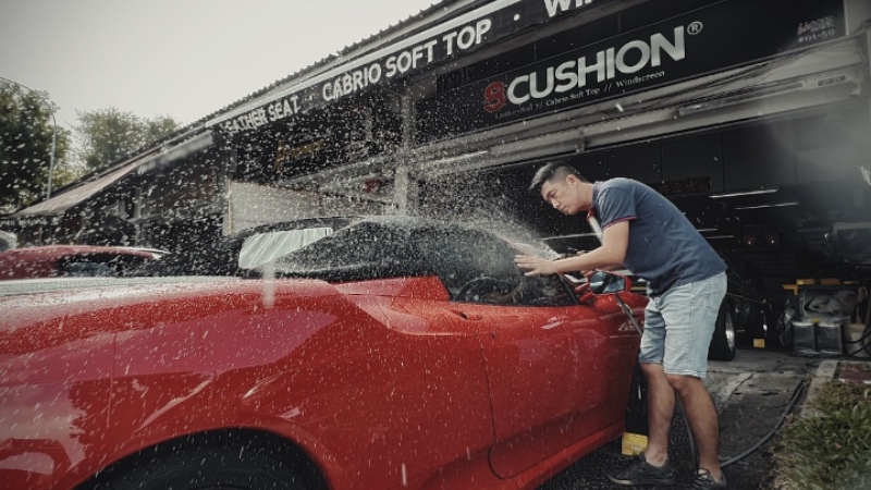 Car interior water leak wet repair