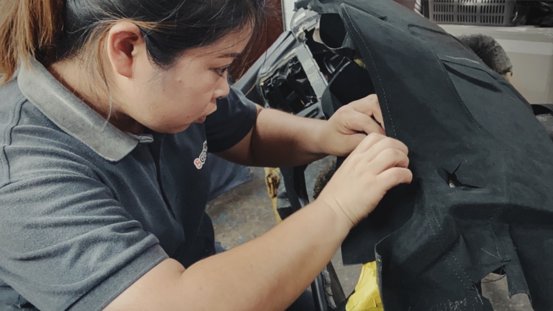 Car dashboard repair