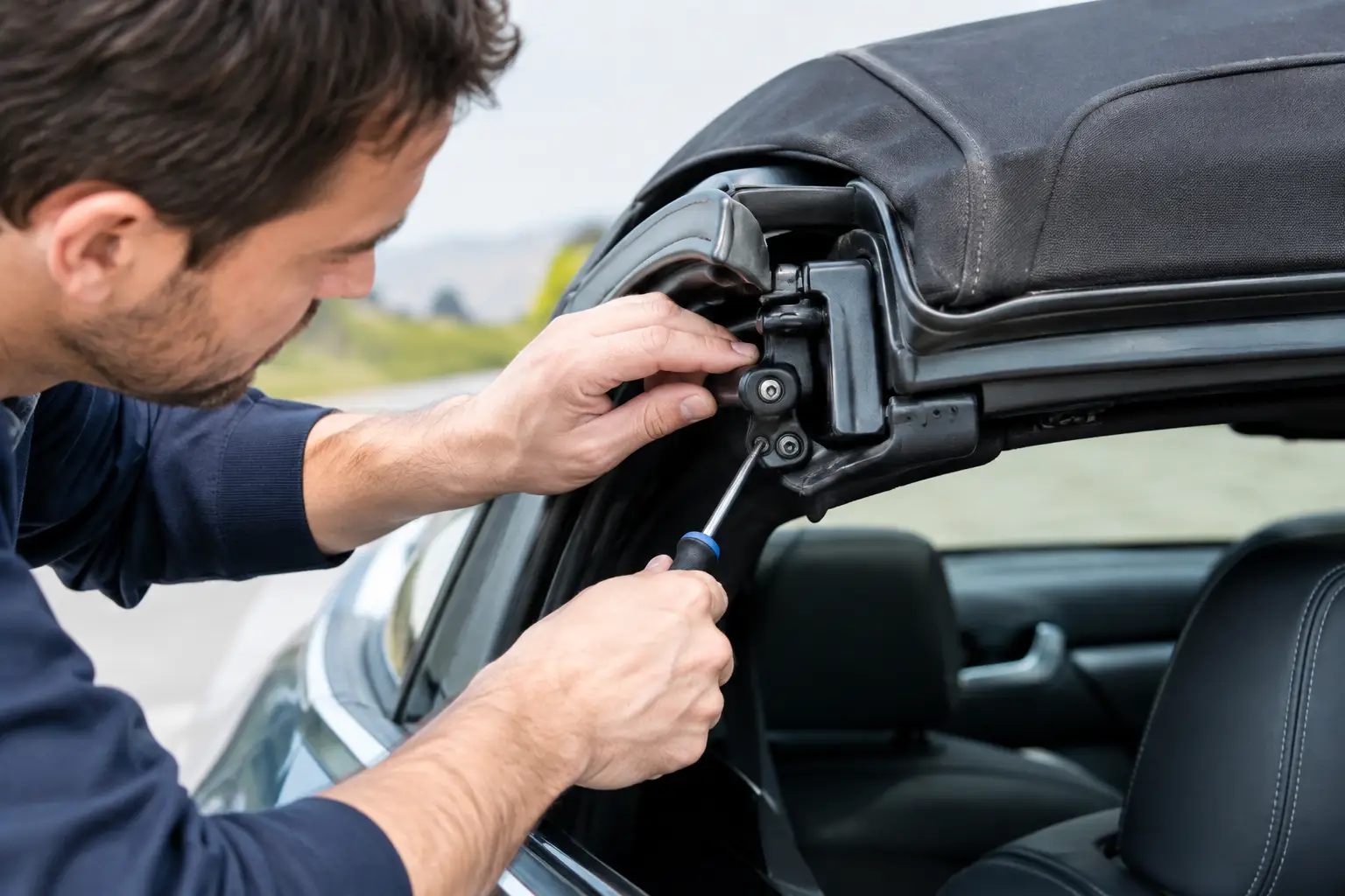 How to Fix a Loose Convertible Roof Latch Safely