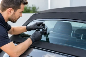 Repair Cracked Convertible Rear Window Properly